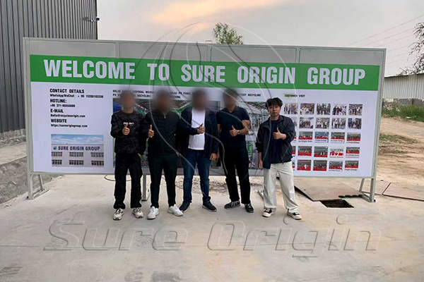 Visit of Indian Customers to Sure Origin Group for Aluminum-Plastic Recycling Equipment Inspection